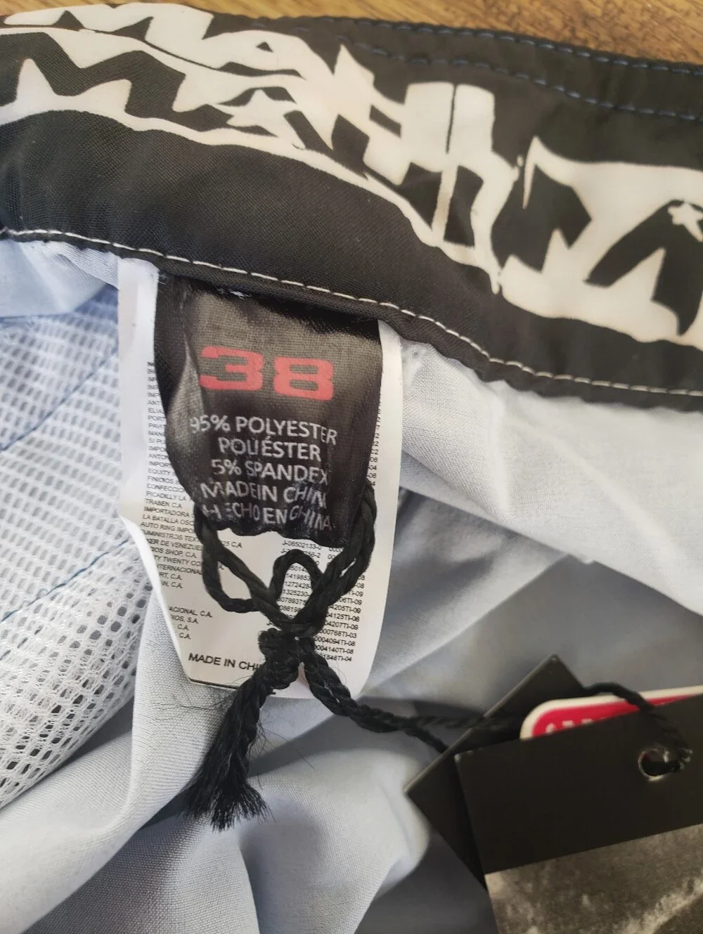 Mah Mahi Men's Multi Pattern Board Shorts Swim Trunks Size 38